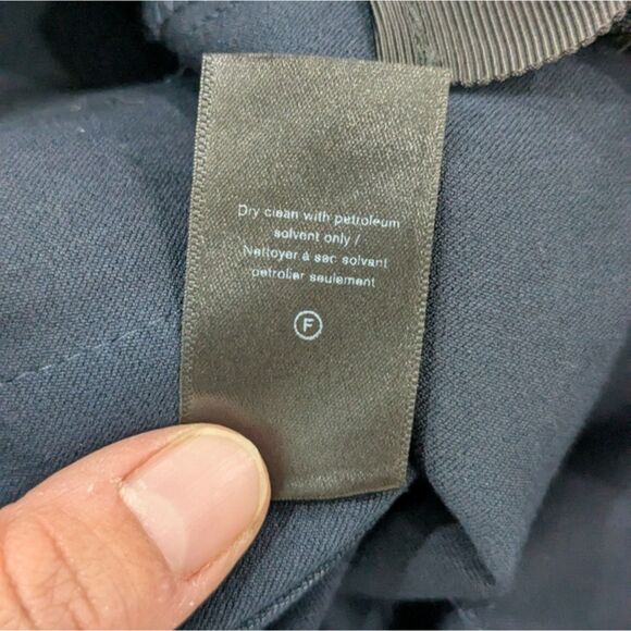 NWOT Rag & Bone Simone Pants Equestrian Stretch Navy Red Zipper Pockets Crop 2 - Picture 12 of 12